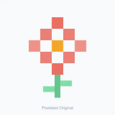 ভেক্টরাইজেশনের আগে পিক্সেলযুক্ত ইলাস্ট্রেশন